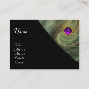 LIGHT VORTEX AMETHYST grey orange yellow black Business Card