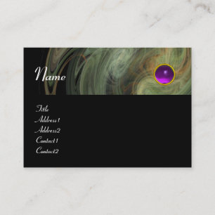 LIGHT VORTEX AMETHYST orange grey yellow black Business Card