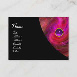 LIGHT VORTEX AMETHYST pink yellow black red violet Business Card