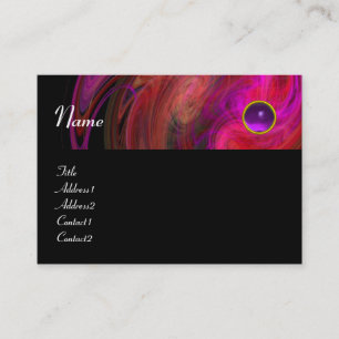 LIGHT VORTEX AMETHYST pink yellow red black Business Card