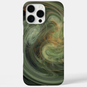 LIGHT VORTEX / Orange Grey Abstract iPhone 16 Pro Max Case