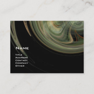 LIGHT VORTEX - orange grey white black yellow Business Card