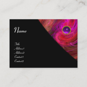 LIGHT VORTEX PURPLE AMETHYST violet yellow black Business Card