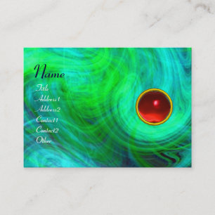 LIGHT VORTEX  RUBY green yellow  blue pink red Business Card