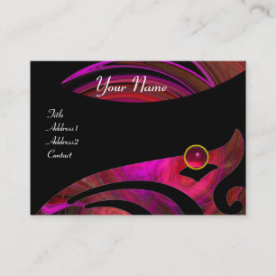 LIGHT VORTEX RUBY red pink black purple yellow Business Card