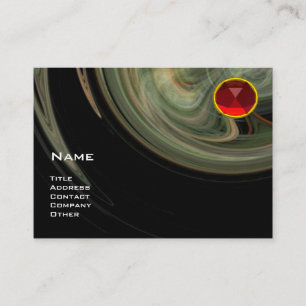 LIGHT VORTEX  RUBY- yellow grey white black red Business Card