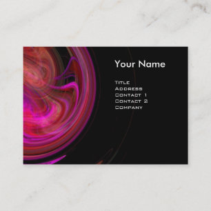 LIGHT VORTEX  Vibrant black red pink violet Business Card