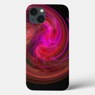 LIGHT VORTEX ,vibrant red iPhone 13 Case
