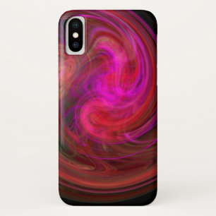 LIGHT VORTEX ,vibrant red iPhone X Case