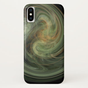 LIGHT VORTEX ,vibrant white grey yellow iPhone X Case