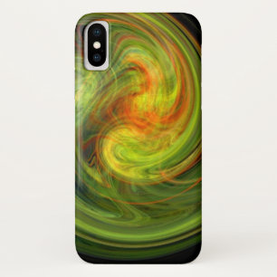 LIGHT VORTEX ,vibrant yellow iPhone X Case