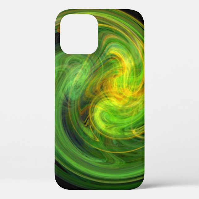 LIGHT VORTEX / Vibrant Yellow Green Abstract Case-Mate iPhone Case (Back)