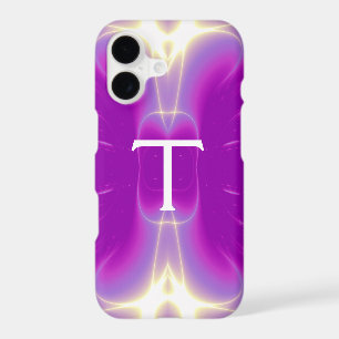 LIGHT WAVES MONOGRAM purple violet pink