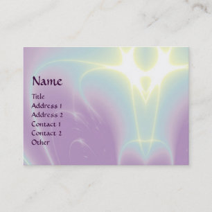 LIGHT WAVES, Violet,Purple,White Business Card