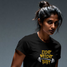 Light Weight Baby Funny Gym Typography