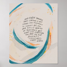 "Light will meet you there.."