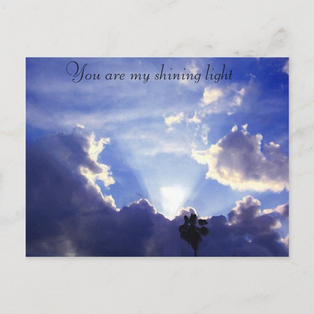Light within the clouds_ postcard (Front)