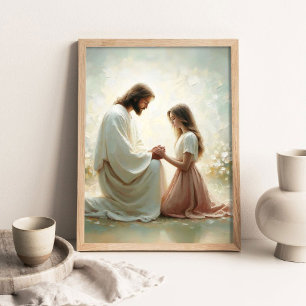 Light Within You, Christian Art, Jesus and Girl Poster