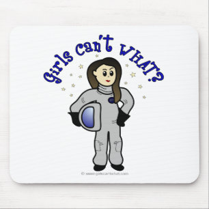 Light Woman Astronaut Mouse Mat