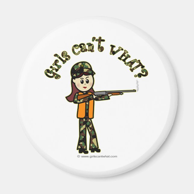 Light Womans Hunting Magnet (Front)