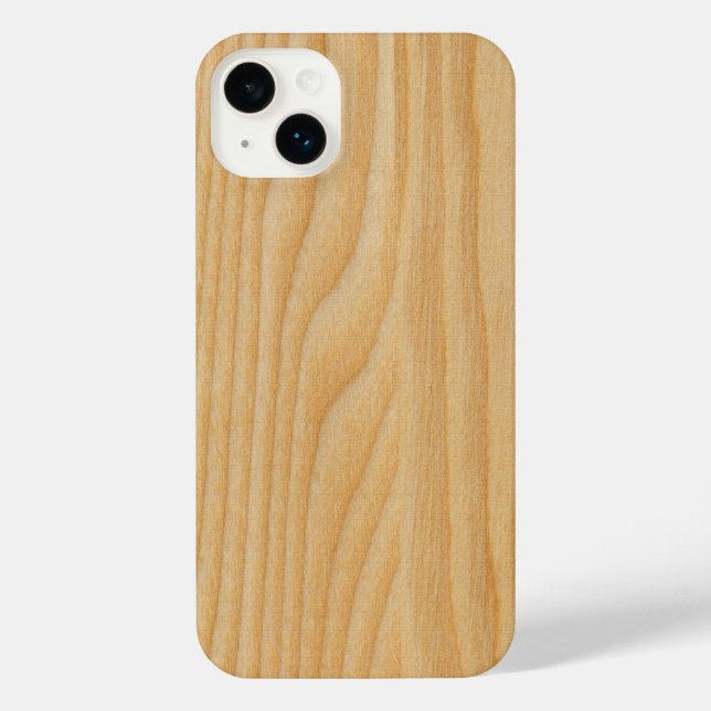 light wood board textures iPhone case (Back)