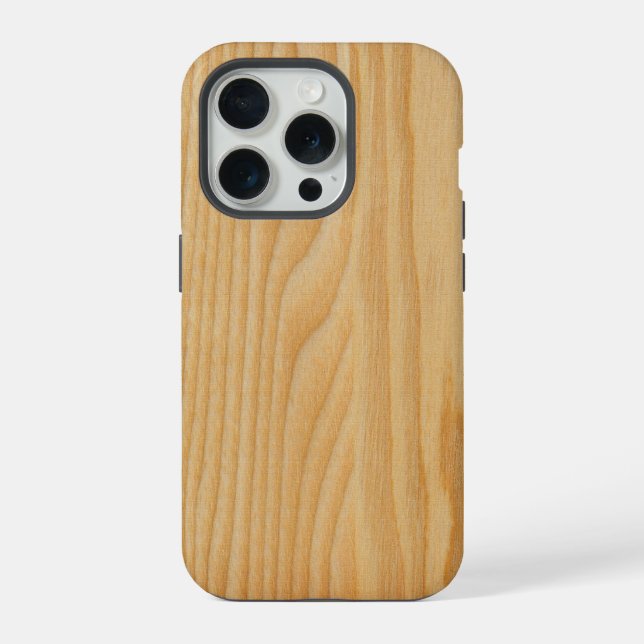 light wood board textures iPhone case (Back)