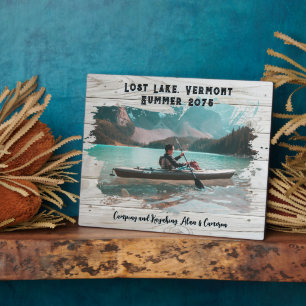 Light Wood Brushstroke Frame Memory Keepsake