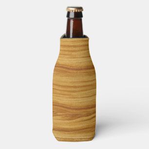 Light Wood Grain Bottle Cooler