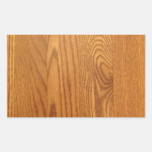 Light wood Grain Design Rectangular Sticker