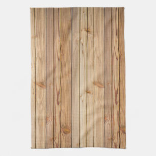 Light Wood Panelling Texture Tea Towel