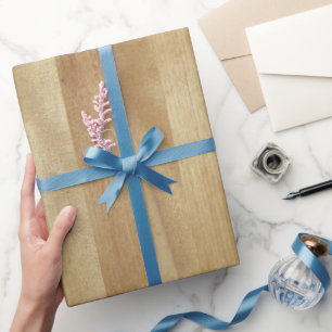 Light Wood Stripes, Joined Wood, Pieced Wood Wrapping Paper