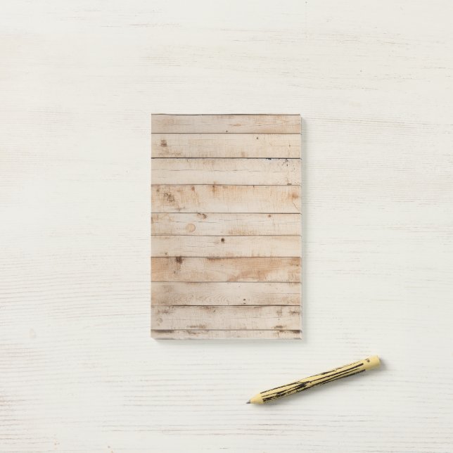 Light Woodgrain Barnboard Post-it Notes (On Desk)