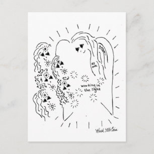 'Light Workers'  Gathering Postcard