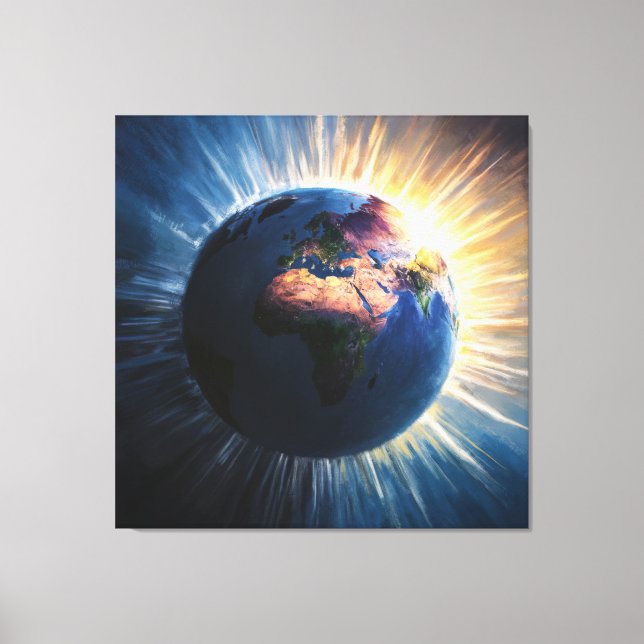 *~*  Light World Planet Earth Cosmic  AP70   Canvas Print (Front)