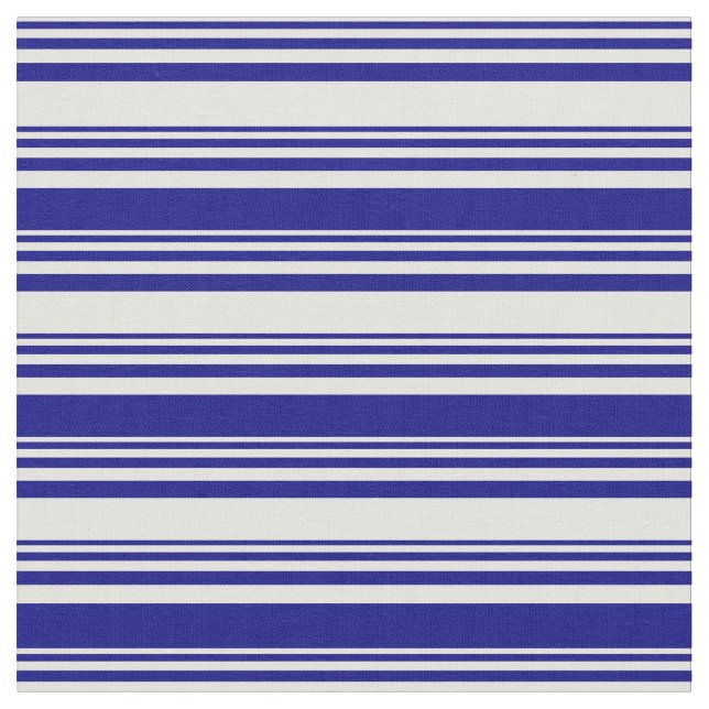 Light Yellow and Blue Pattern Fabric (Close Up)