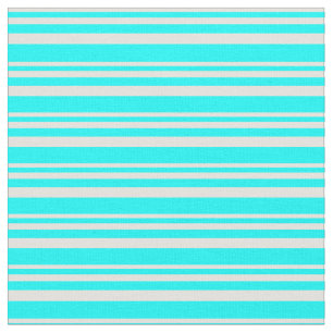 Light Yellow and Cyan Coloured Pattern Fabric