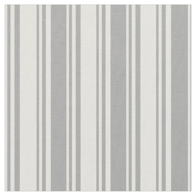 Light Yellow and Dark Grey Coloured Stripes Fabric (Close Up)
