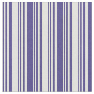 Light Yellow and Dark Slate Blue Stripes Pattern Fabric