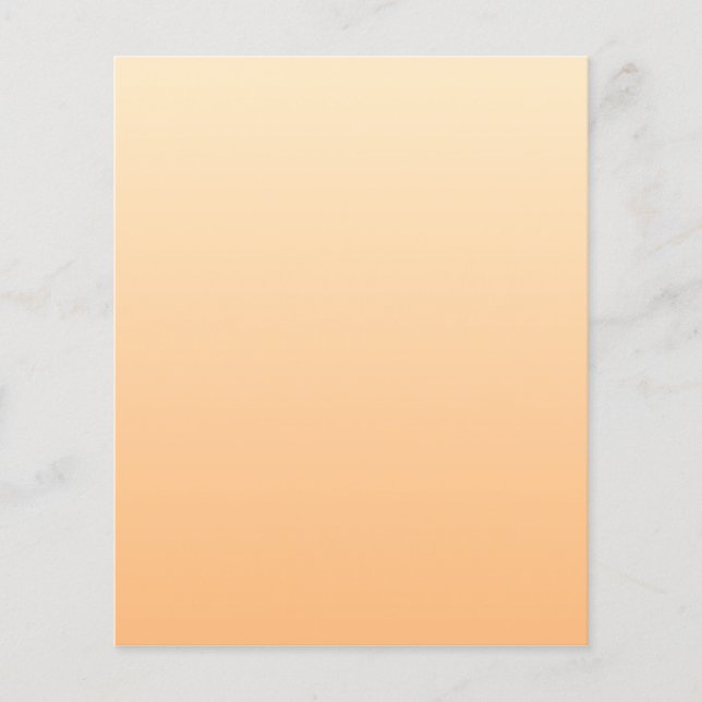 Light Yellow and Orange Colour Gradient Flyer (Front)