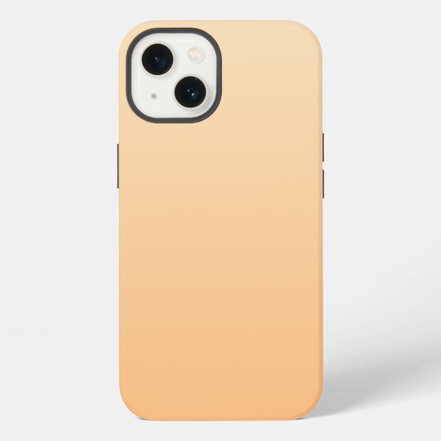 Light Yellow and Orange Colour Gradient iPhone Case (Back)