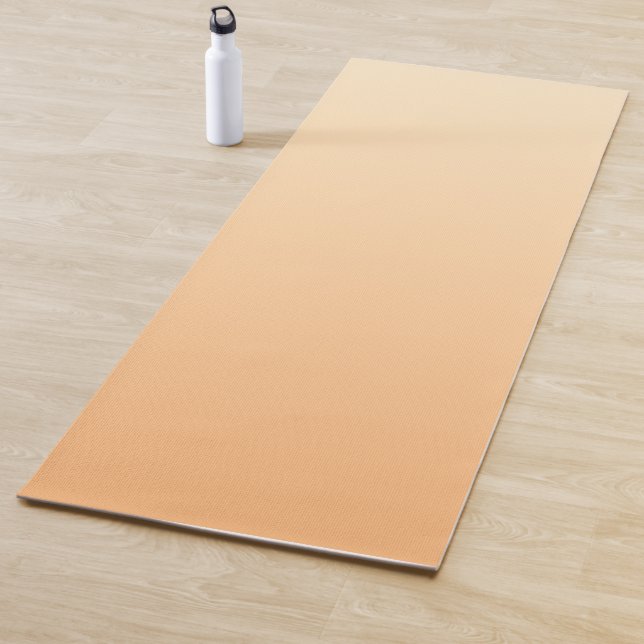 Light Yellow and Orange Colour Gradient Yoga Mat (In Situ)