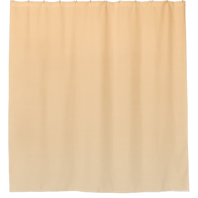 Light Yellow and Orange Gradient  Shower Curtain (Front)