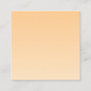 Light Yellow and Orange Gradient Square Business Card