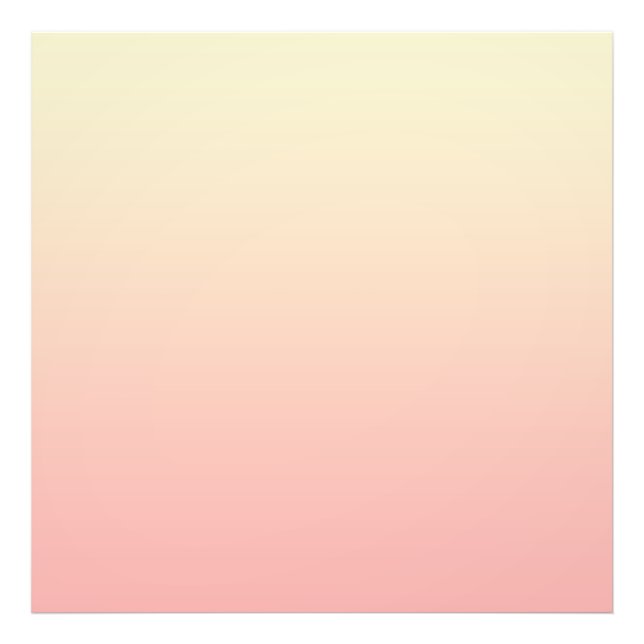 Light Yellow and Pink Gradient Photo Print (Front)