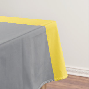 Light Yellow And Soft Grey Customise Tablecloth