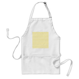 Light Yellow and White Zigzags. Standard Apron
