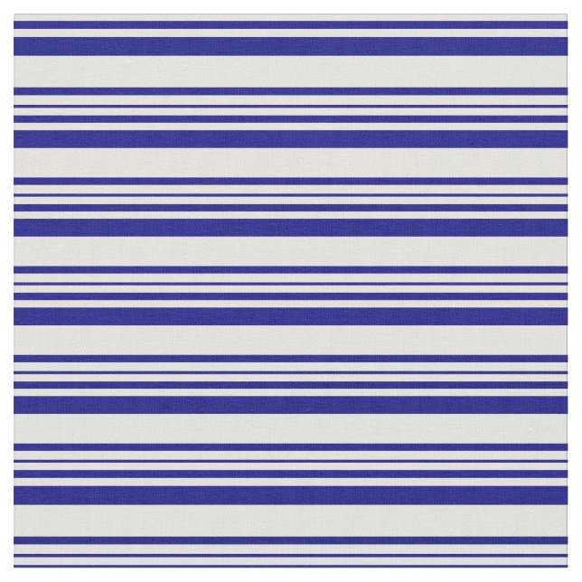 Light Yellow & Blue Coloured Pattern Fabric (Close Up)
