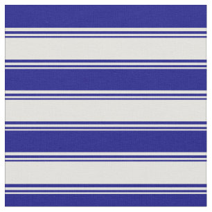 Light Yellow & Blue Lines Pattern Fabric