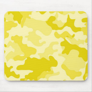 Light Yellow Camo Mousepad