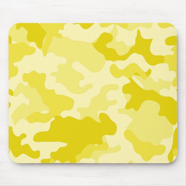 Light Yellow Camo Mousepad (Front)